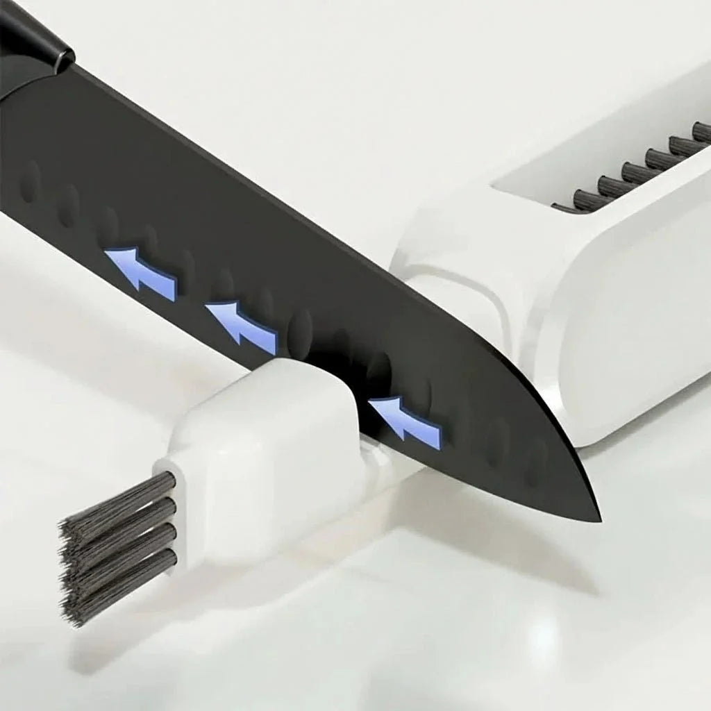 Knife and Cutlery Cleaner, 4 in 1 Knife Cleaning Brush, Double Sided Knife Cleaner with Magnetic Guide, Kitchen Brush_03