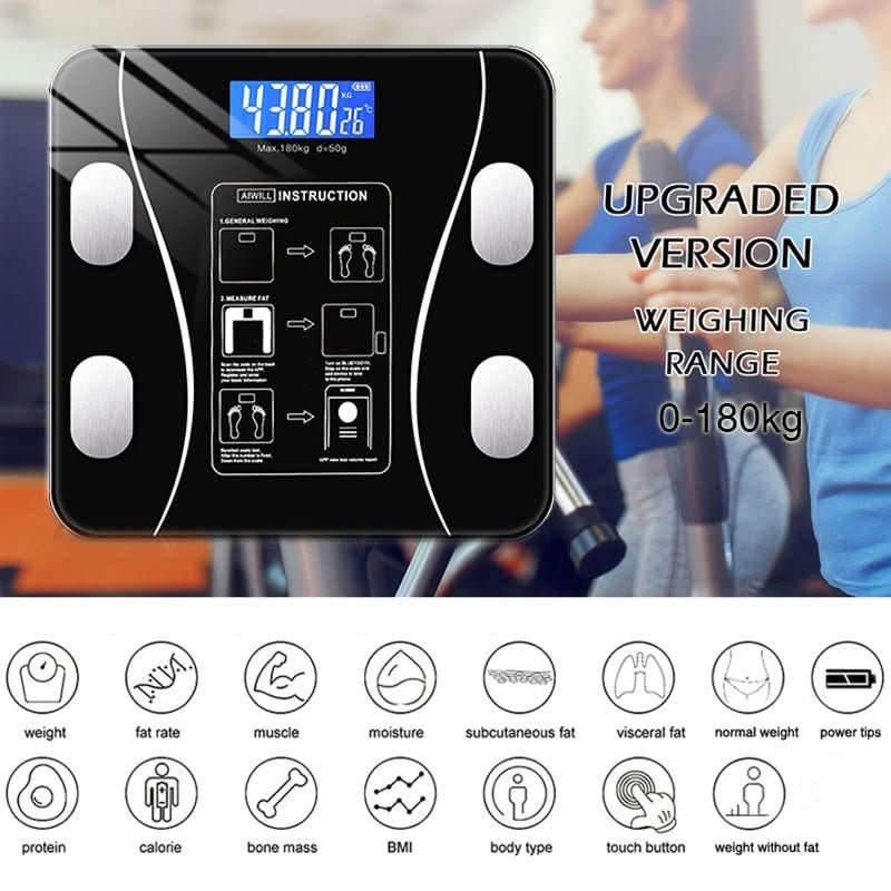 Bathroom Scales with Body Fat Analysis, Smart BMI Scale with App – image 12