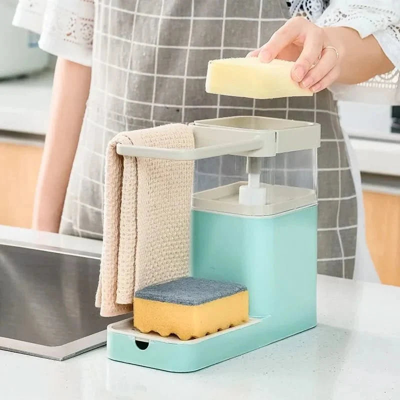 Washing Up Brush with Soap Dispenser