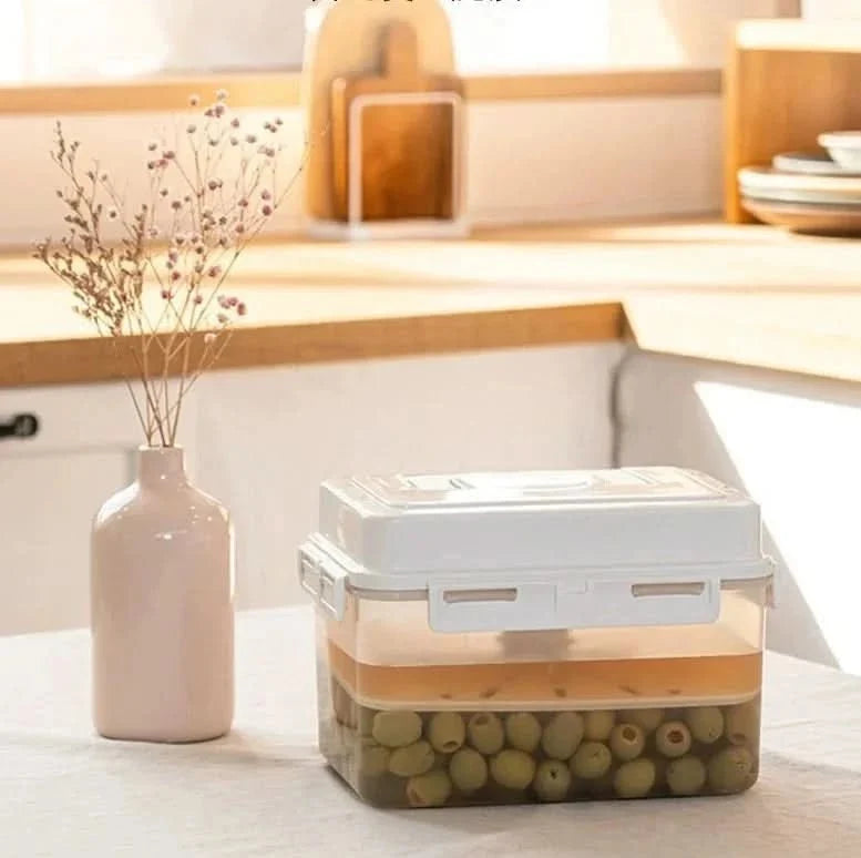 Fermentation Jars, Pickling Jar with Press, Airtight Food Container for Sauerkraut, Food Storage Container 4L and 5L