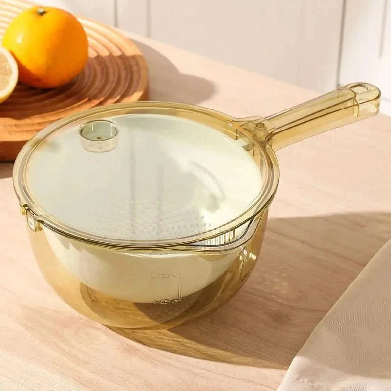 Colander with Strainer, Plastic Kitchen Colander for Fruit and Vegetables – image 7