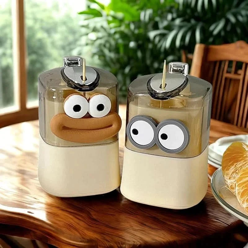 Toothpick Holder, Automatic Toothpick Dispenser with Creative Design