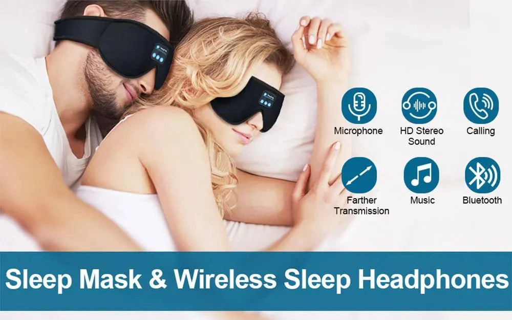 Eye Mask for Sleeping, Bluetooth Sleep Headphones – image 18