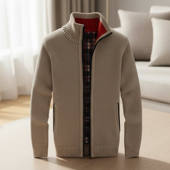Mens Waistcoat, Casual Waistcoat Men with Embossed Lining, Sleeveless Waistcoat for Men in Cotton Blend