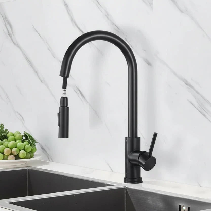 Kitchen Sink Tap, Pull Out Kitchen Tap with Spray Head, Stainless Steel Sensor Tap for Modern Kitchens_08