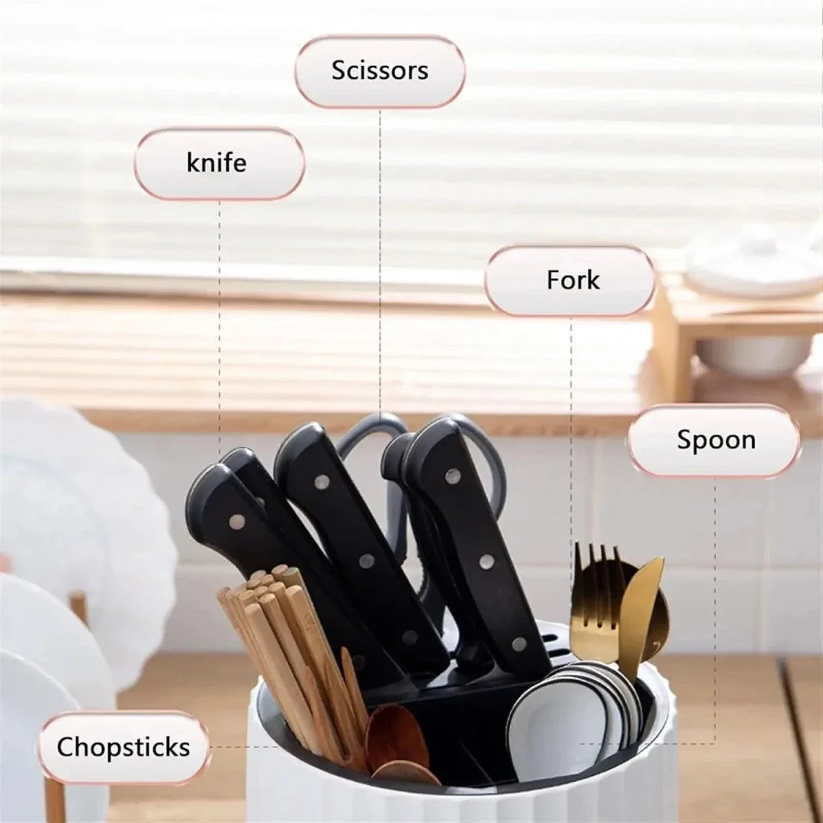Rotating Kitchen Utensil Holder – image 5