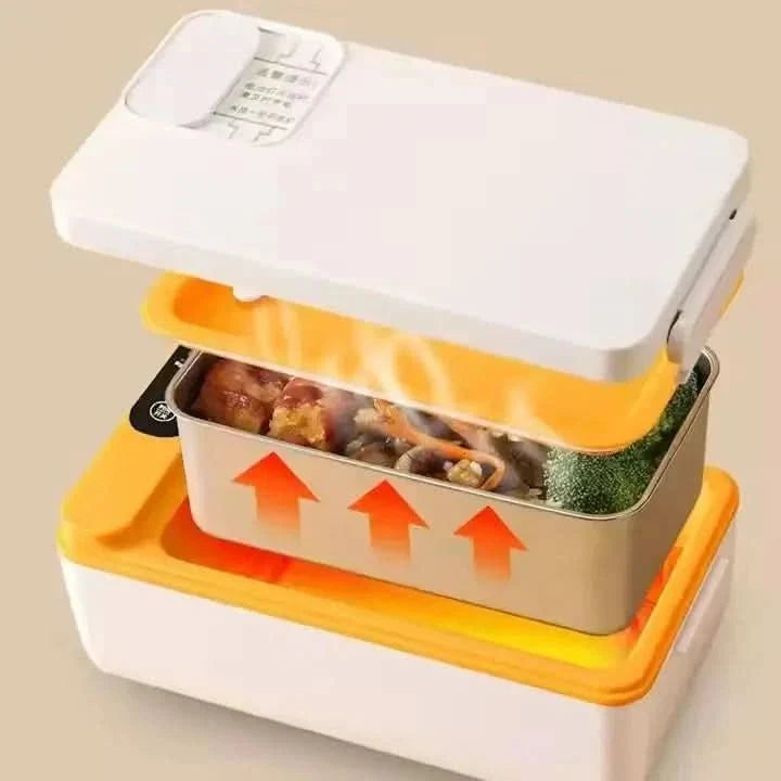 Heated Lunch Boxes, Rechargeable Electric Lunchbox, Portable Food Warmer, Leak Proof Heating Lunch Box for Work_04