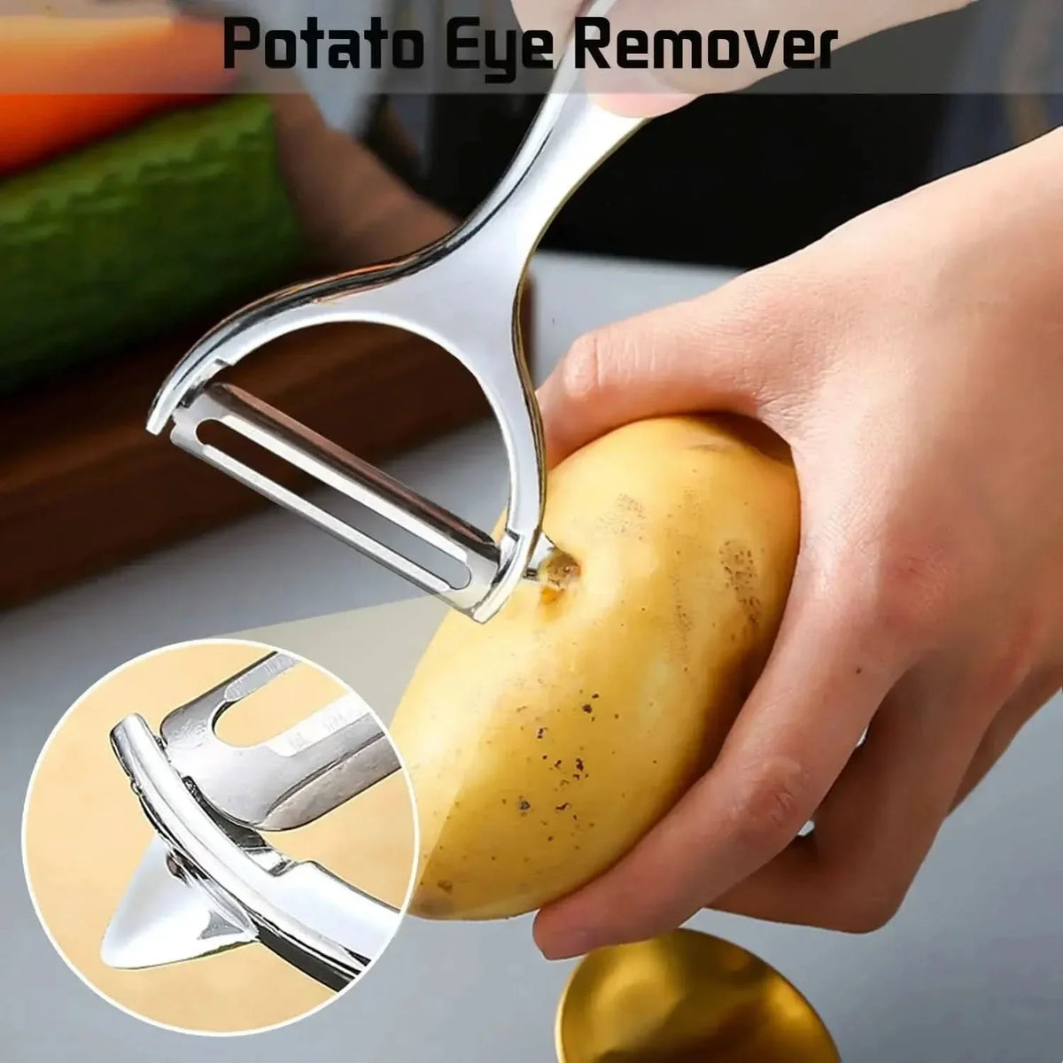 Potato Peelers, Stainless Steel Vegetable Peeler with Double Sided Blade, Fruit Peeler with Non Slip Handle_03