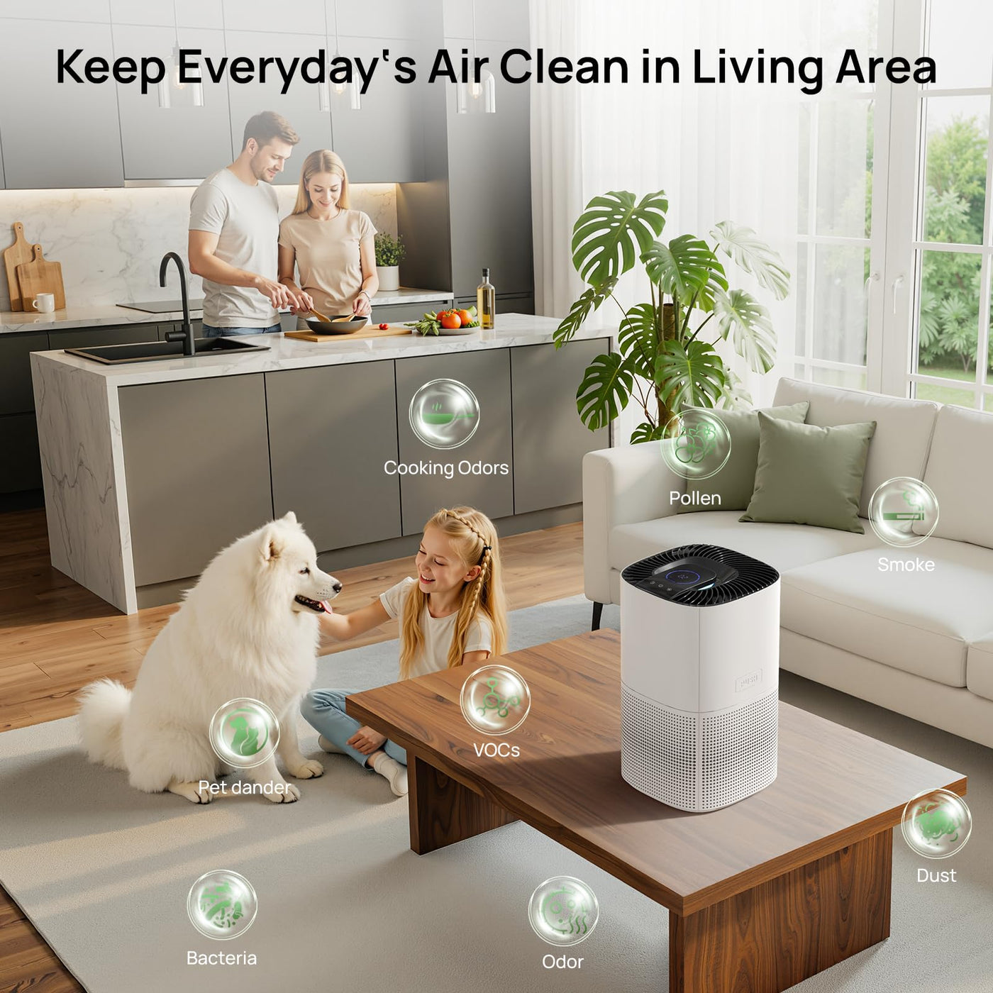 Home Air Purifier | HEPA Filter with Auto Mode for Efficient Air Cleaning 4