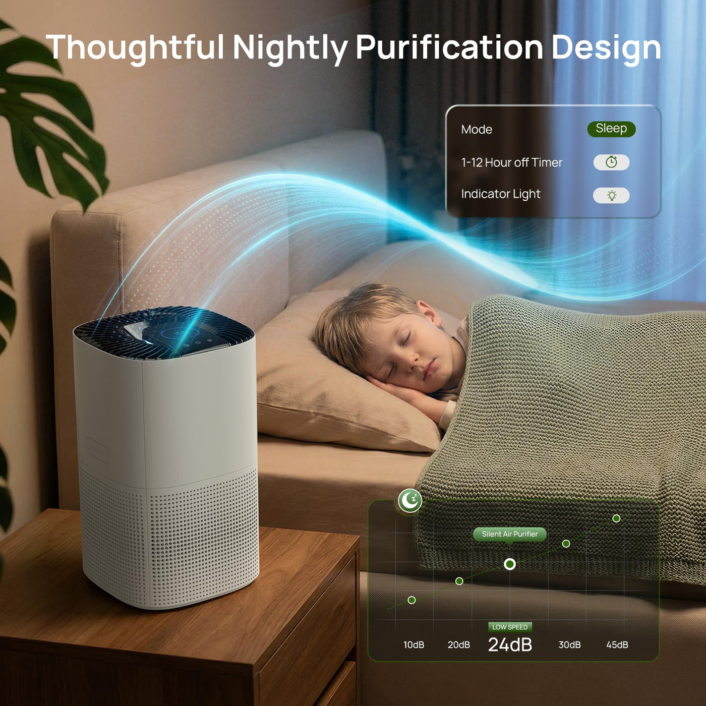 Home Air Purifier | HEPA Filter with Auto Mode for Efficient Air Cleaning 6