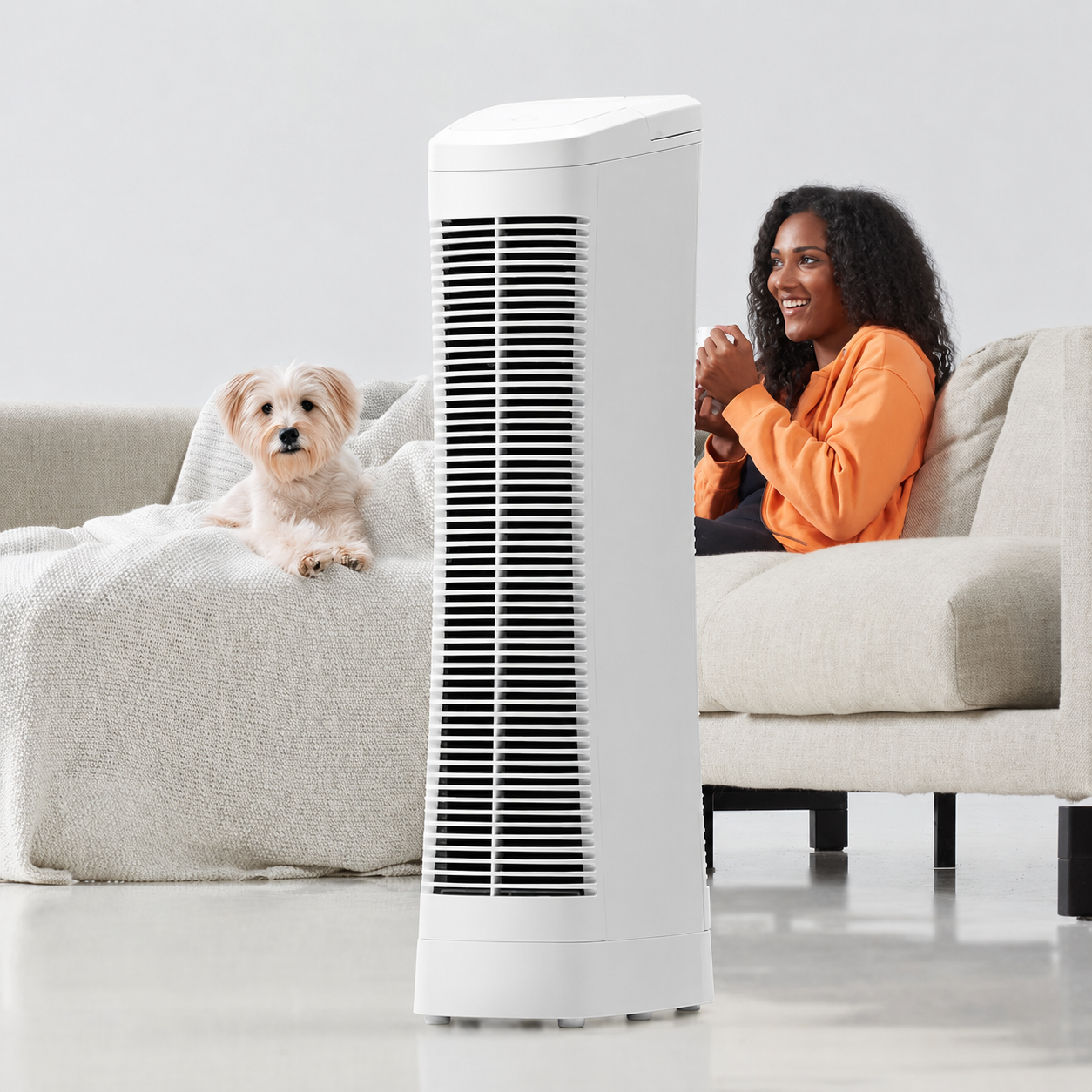 Home Air Purifier | Ionic Air Cleaner with 9 Adjustable Fan Speeds | Quiet Operation for Fresh Indoor Air 0