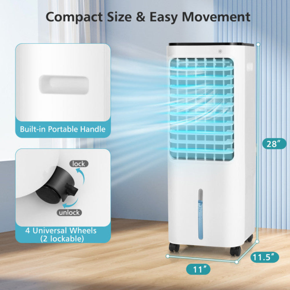 Home Comfort | Portable Air Cooler with 12L Water Tank & Custom Airflow | 4-in-1 Evaporative Cooler for Versatile Cooling 7