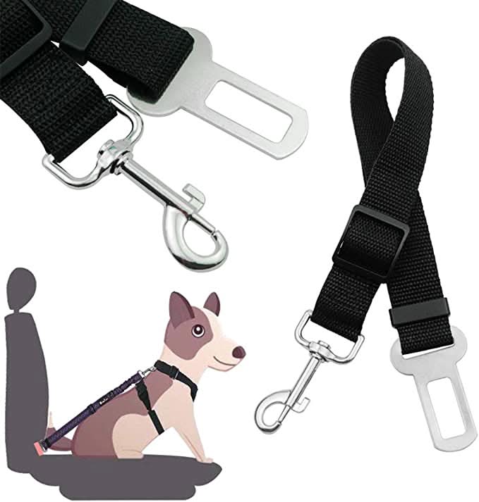 Adjustable Dog Safety Belt with Harness Clip – image 5