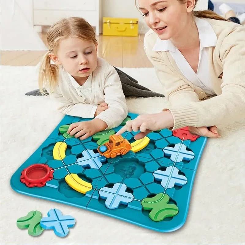 Magnetic Train Set, Toy Railway with Tracks and Bridges, Train Toys for Building, Toys for 3 Year Olds and Up_00