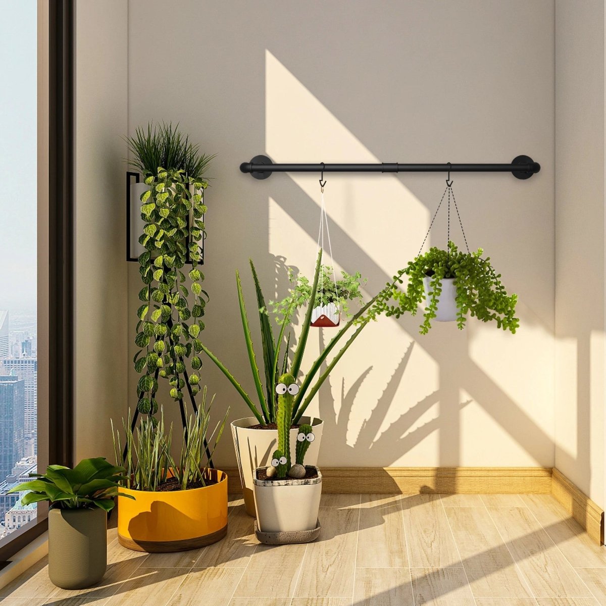 Clothes Rail Wall Mounted, Wardrobe Rail for Bedroom and Hallway – image 5