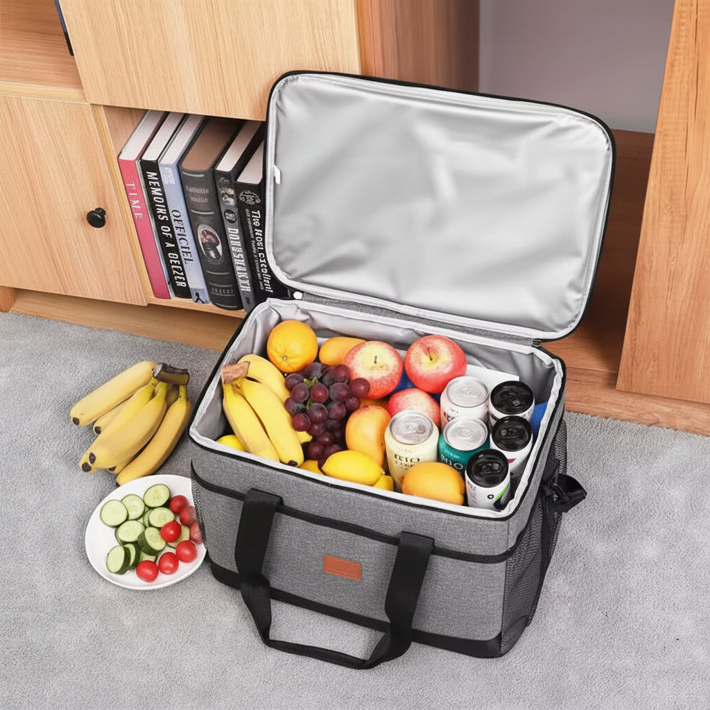 Insulated Cooler Bag | Portable Zippered Design with Waterproof Lining | Perfect for Picnics and Travel 1