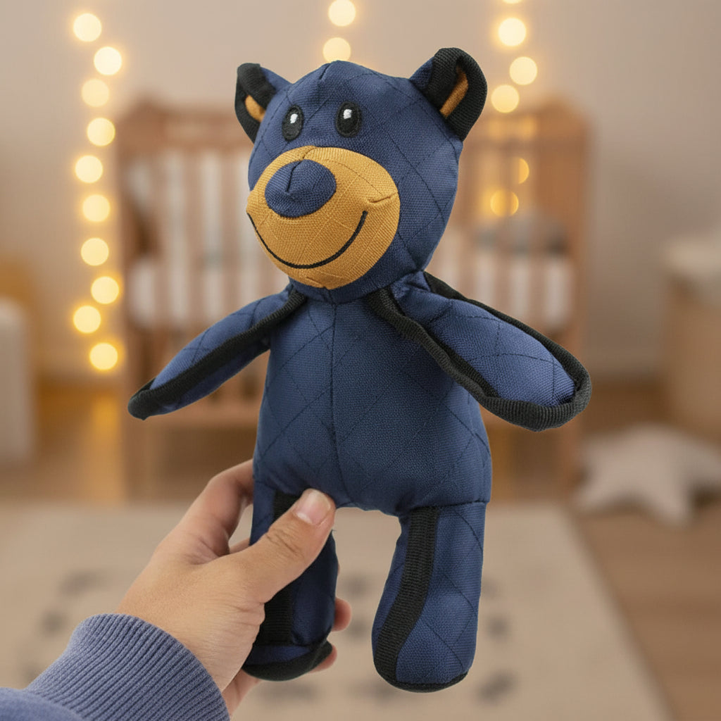 Interactive Dog Toy | Plush Bear Chew Toy with Reinforced Stitching | Engaging Playtime for Chewers and Tossers 0