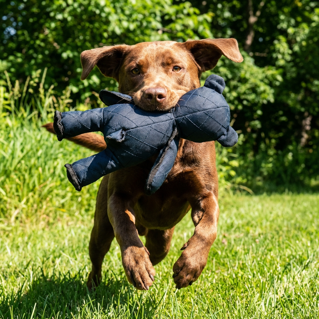 Interactive Dog Toy | Plush Bear Chew Toy with Reinforced Stitching | Engaging Playtime for Chewers and Tossers 1