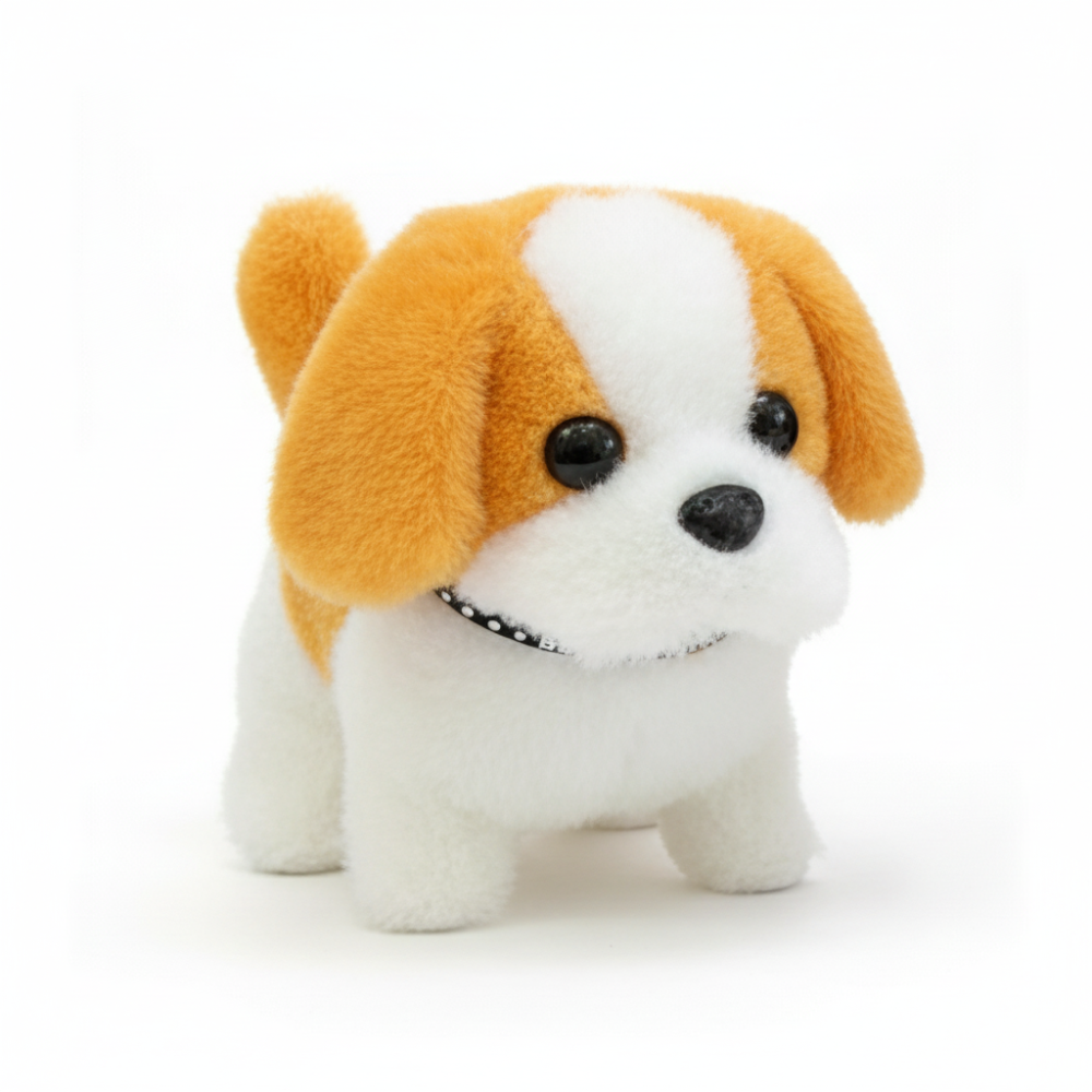 Interactive Plush Puppy Robot Dog Toy with Walking & Barking Action for Imaginative Play 0