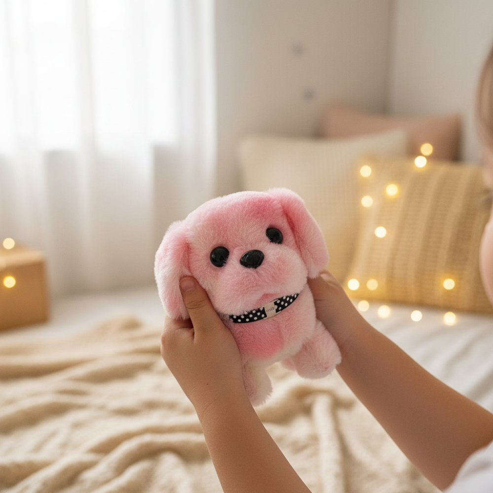 Interactive Plush Puppy Toy | Walking & Barking with Touch Response | Engaging Playtime for Kids 1