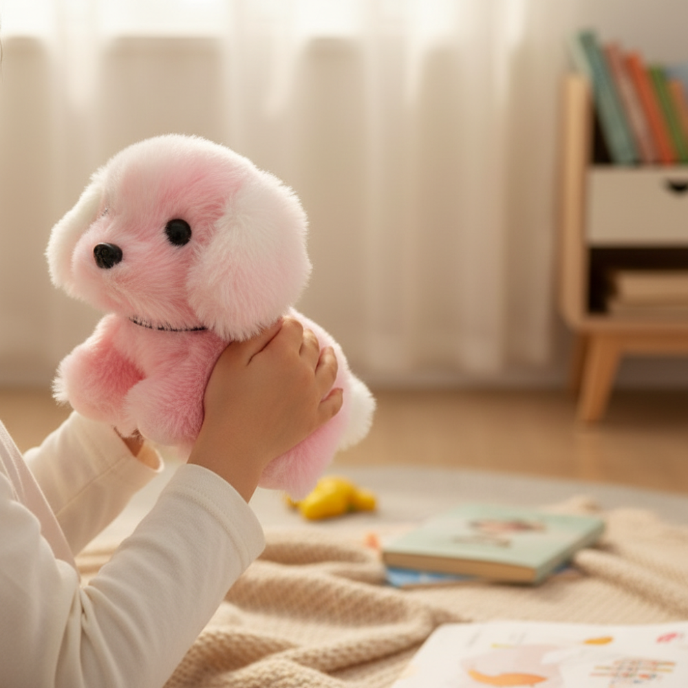 Interactive Plush Puppy Toy | Walking & Barking with Touch Response | Engaging Playtime for Kids 3