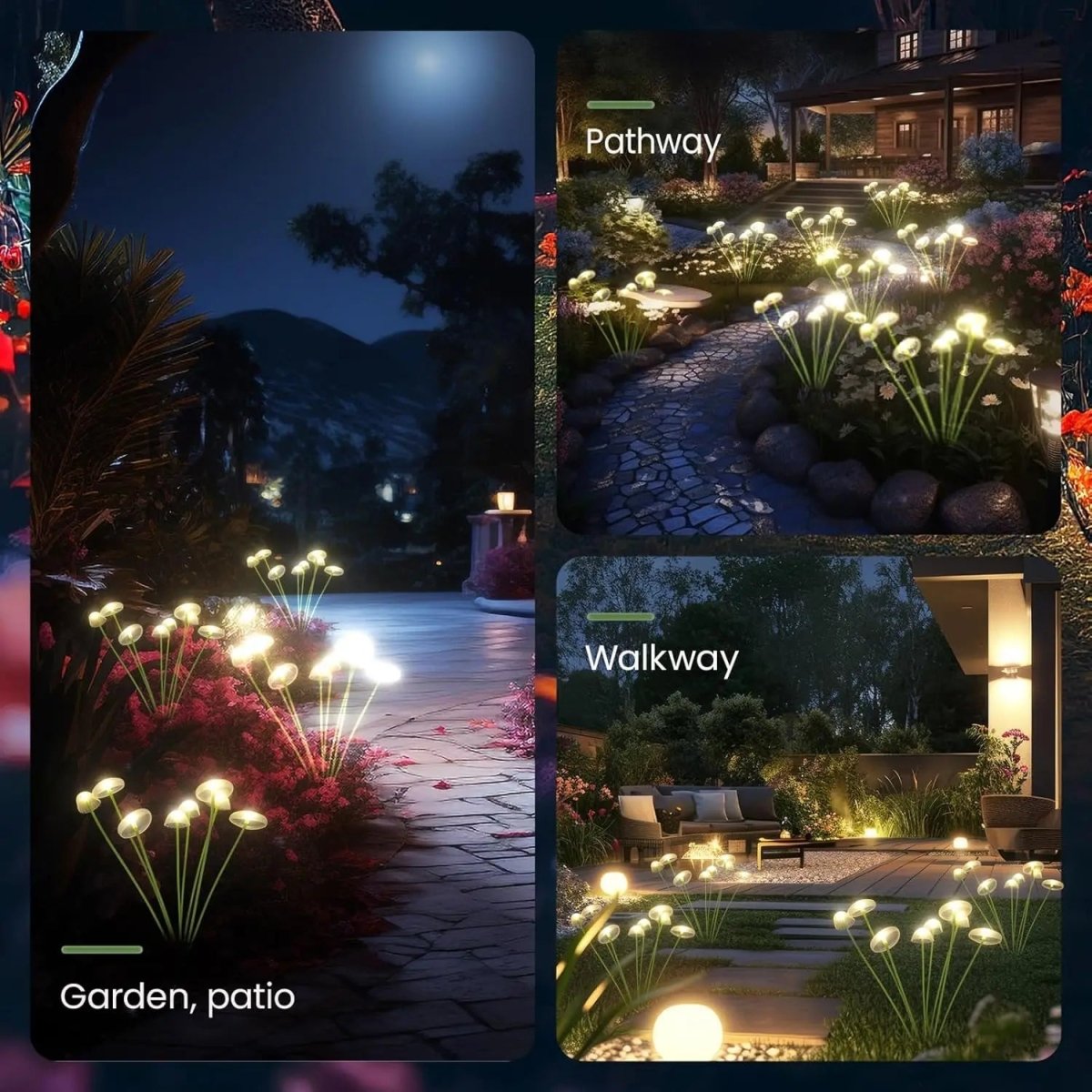 Solar Lights Outdoor with Warm White LED – image 7