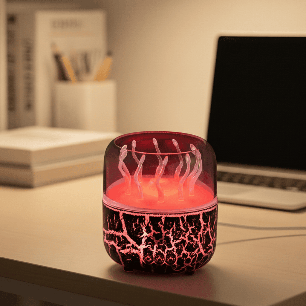 Humidifier with Timer and Remote, Essential Oil Diffuser 280 ml, Jellyfish Aroma Diffuser, Ultrasonic Bedroom Humidifier
