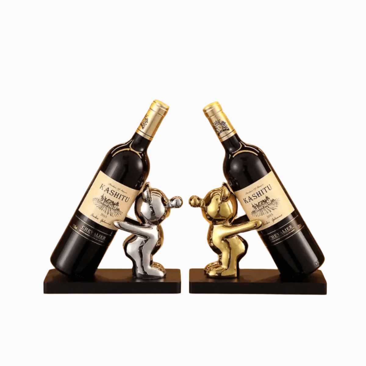 Ceramic Wine Rack, Bear Bottle Holder for Kitchen Decor, Bar Accessories, Housewarming Gift, Wine Gifts for Wine Lovers_07