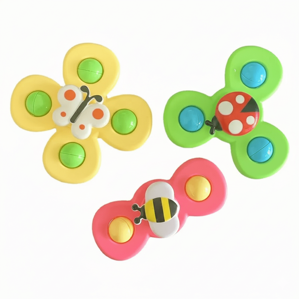 Insect Fidget Spinners, Bath Toys with Suction Cup, Fidget Toy, Sensory Toy for Toddlers, Toys for 1 Year Old_05
