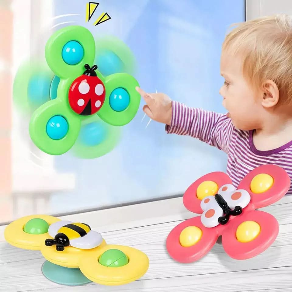 Insect Fidget Spinners, Bath Toys with Suction Cup, Fidget Toy, Sensory Toy for Toddlers, Toys for 1 Year Old_04