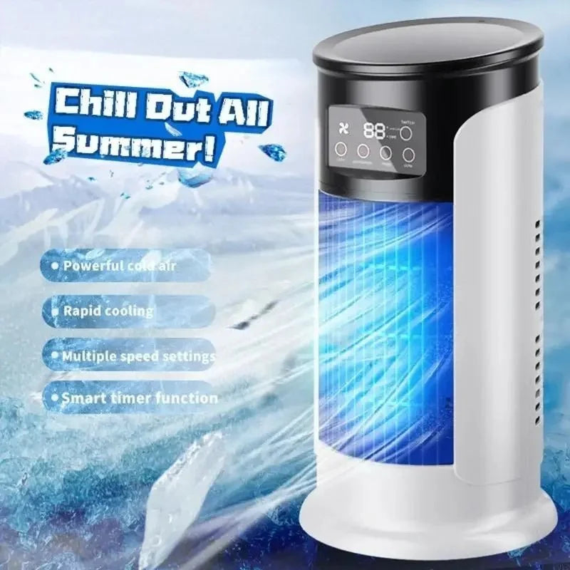 Portable Air Cooler Evaporative with 6 Speeds, Quiet Air Cooler for Bedroom and Office, Small Cooling Fan for Home_04