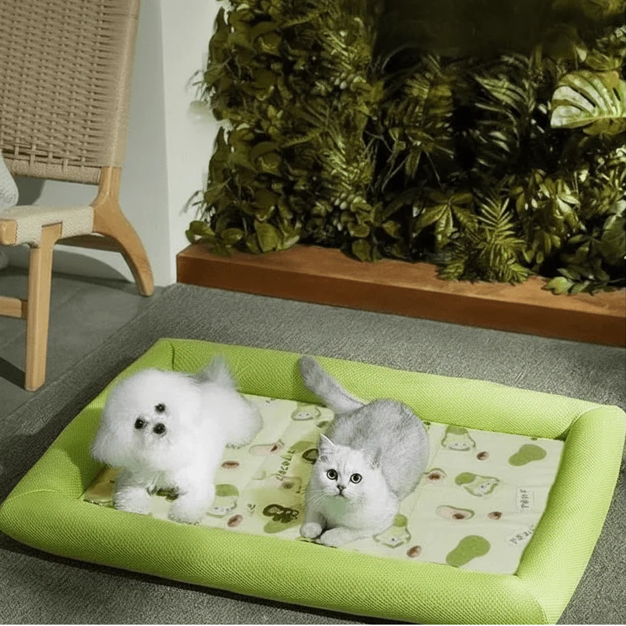 Cooling Dog Bed for Small and Medium Dogs, Dog Cooling Mat with Removable Cover, Cooling Pad for Dogs and Cats_02
