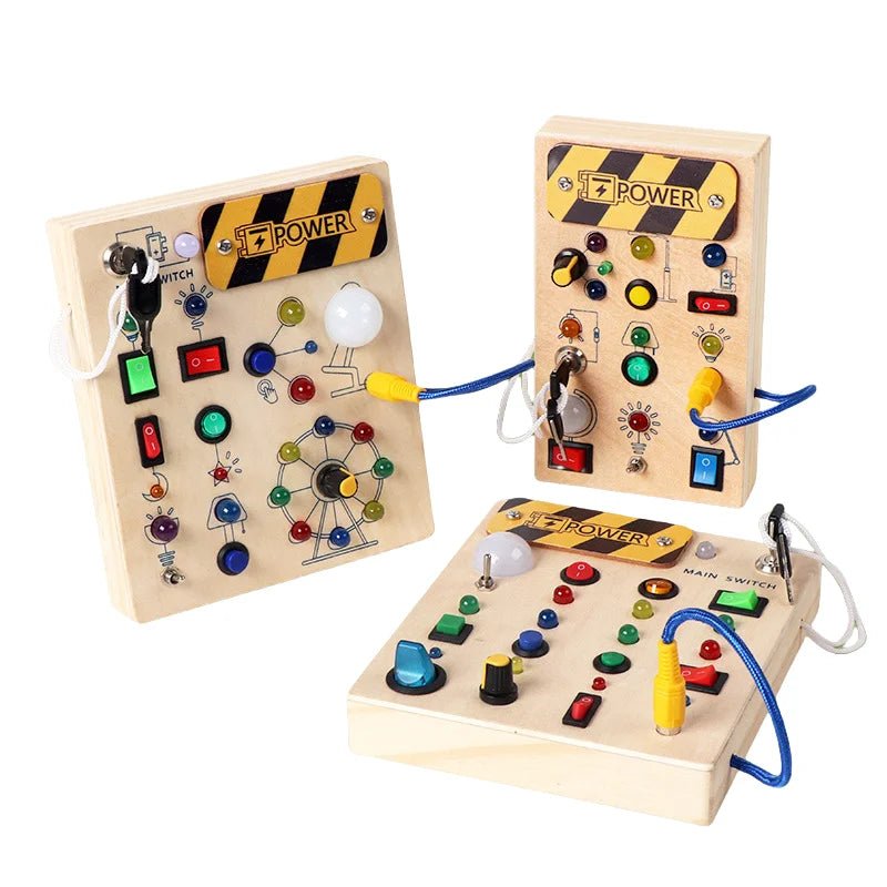 Montessori Busy Board, Wooden Sensory Board for Fine Motor Skills, Montessori Toys, Sensory Toys for Toddlers_07