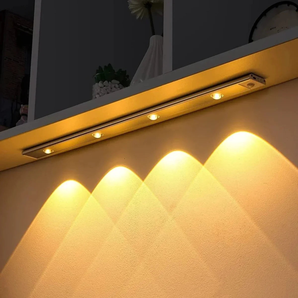 LED Strip Light with Motion Sensor, Under Cabinet Lights for Kitchen and Hallway, Motion Sensor LED Lighting for Stairs