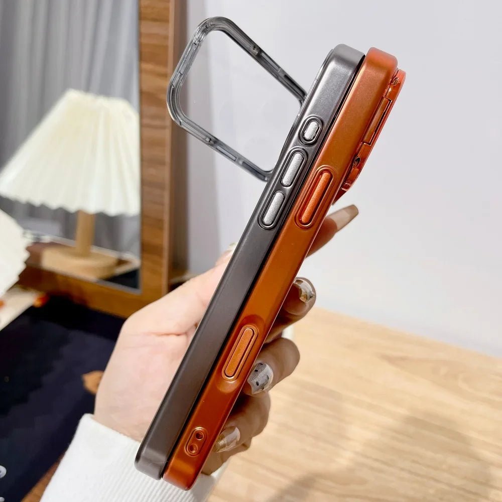 Clear iPhone 17 Phone Case with Foldable Camera Stand – image 6