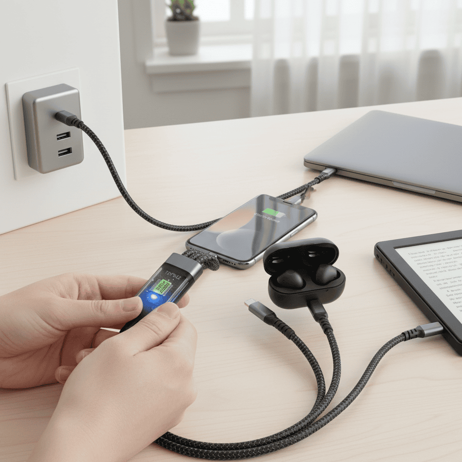 USB C Cable, Lightning Cable