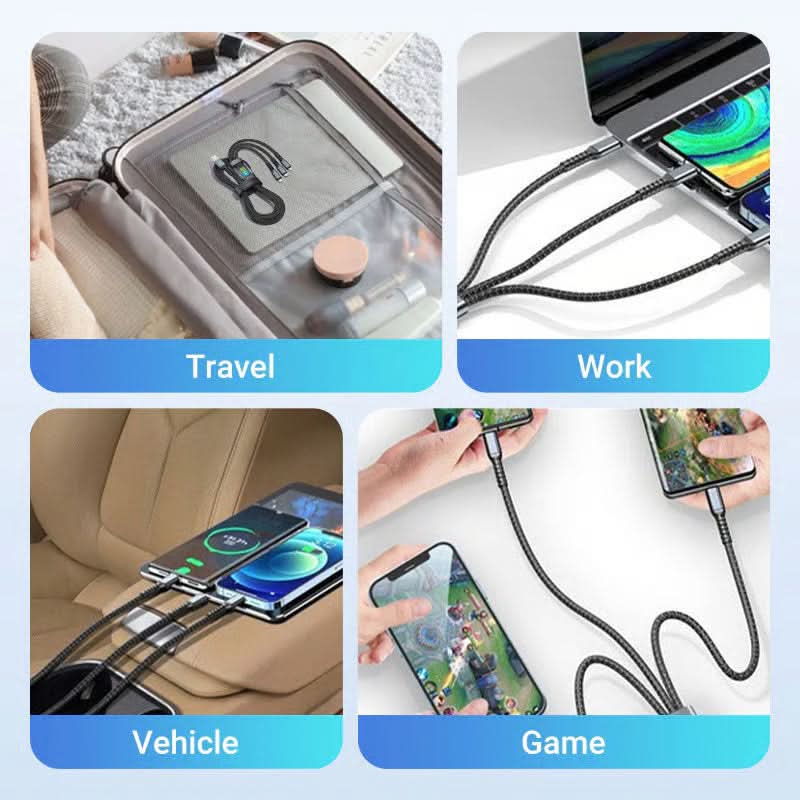 USB C Cable, 3 in 1 iPhone Charging Cable with Micro USB – image 5