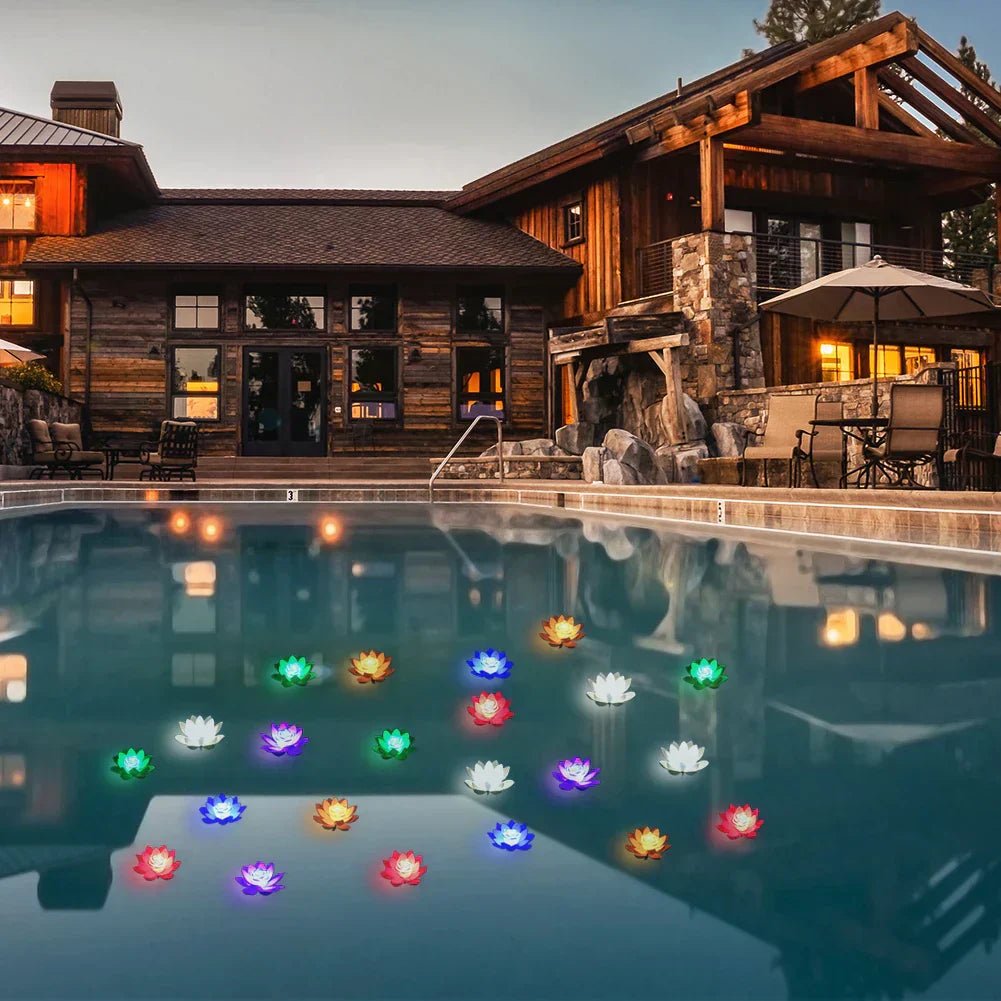 Water Feature Light, Floating Pond Light with Warm LEDs, Waterproof LED Pond Lights for Garden Ponds and Fountains_02