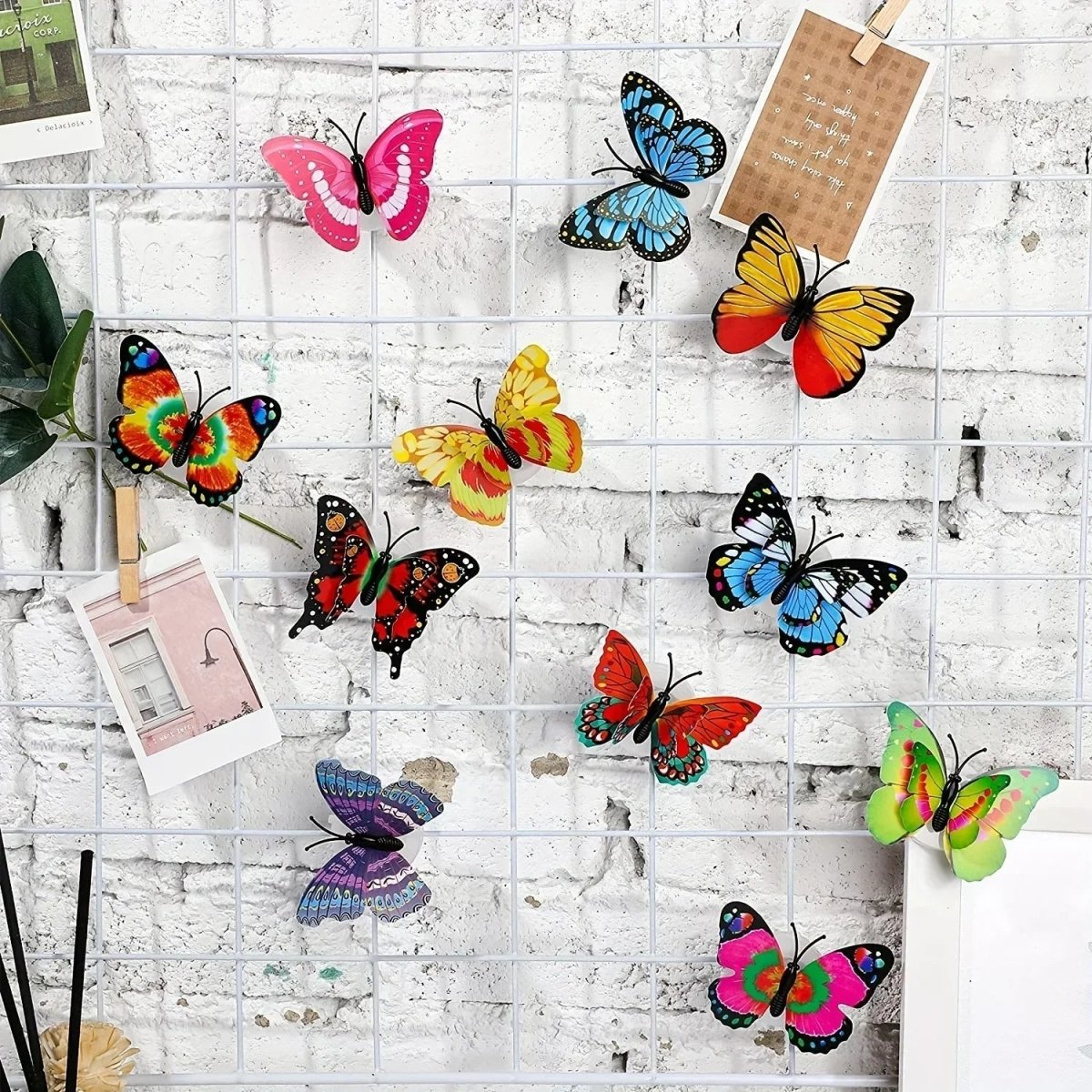 3D Butterfly Wall Stickers with LED, Childrens Bedroom Wall Stickers