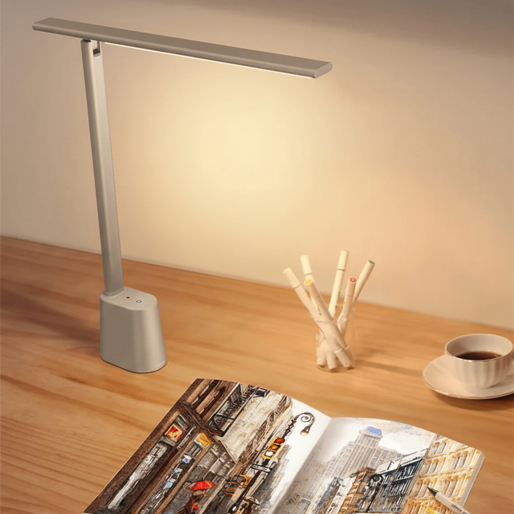 Desk Lamps, Foldable Dimmable LED Lamp, USB Lamp for Home Office and Study, Reading Light for Travel_02