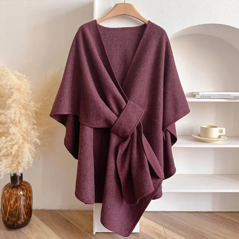 Womens Coat, Ladies Coat Poncho, Ponchos for Women, Cape Coat, Womens Scarf and Shawl Wrap for All Seasons_01