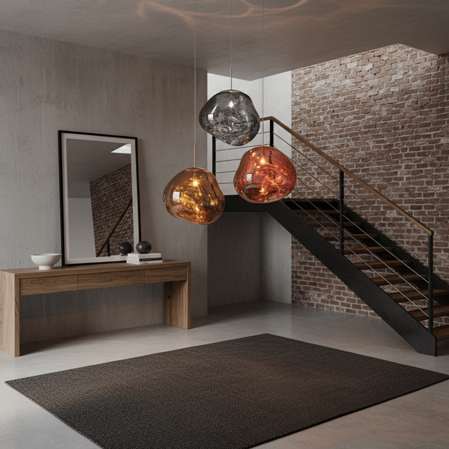 LavaGlow | Stylish Unique Glass Dome Pendant Light Fixture 4