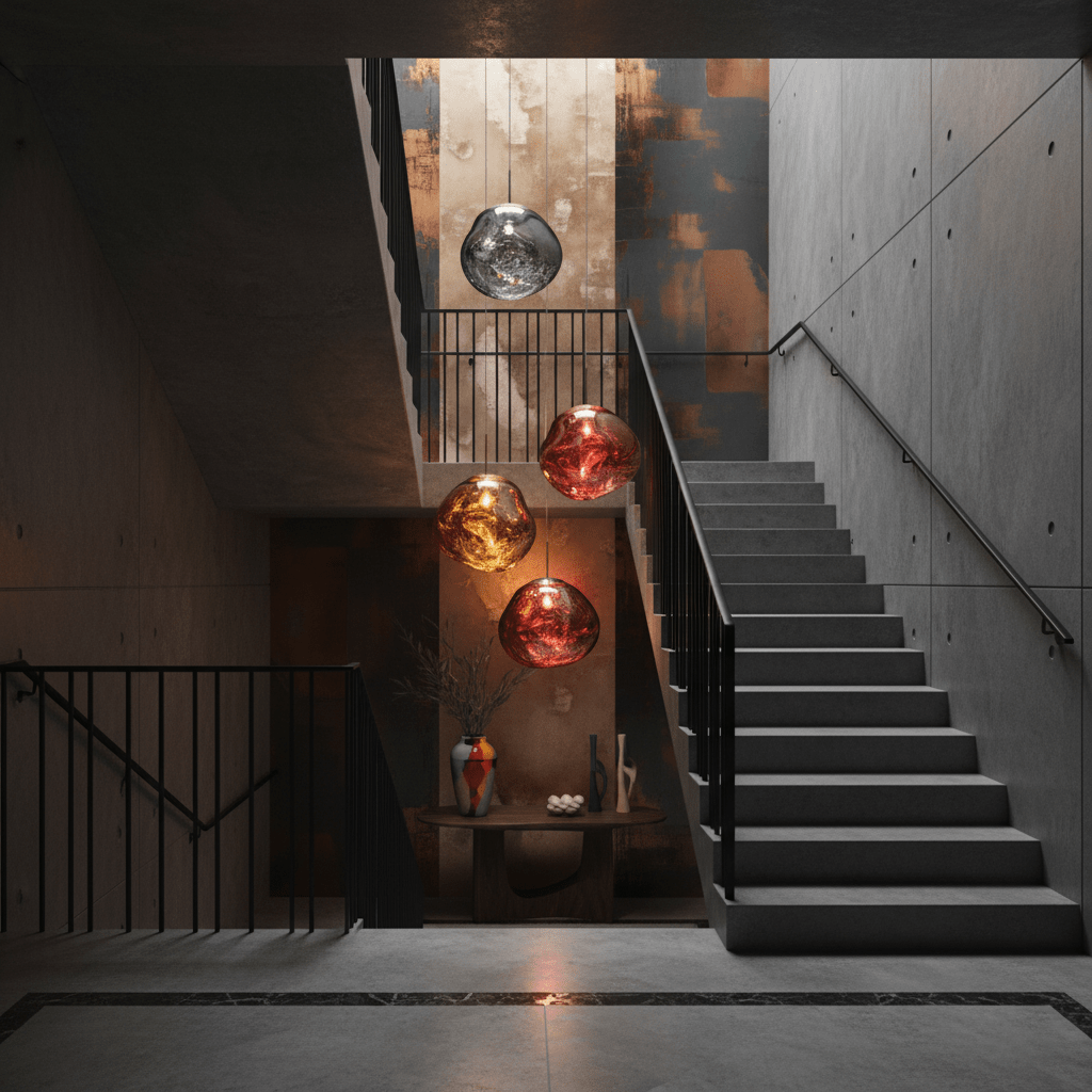 LavaGlow | Stylish Unique Glass Dome Pendant Light Fixture 5