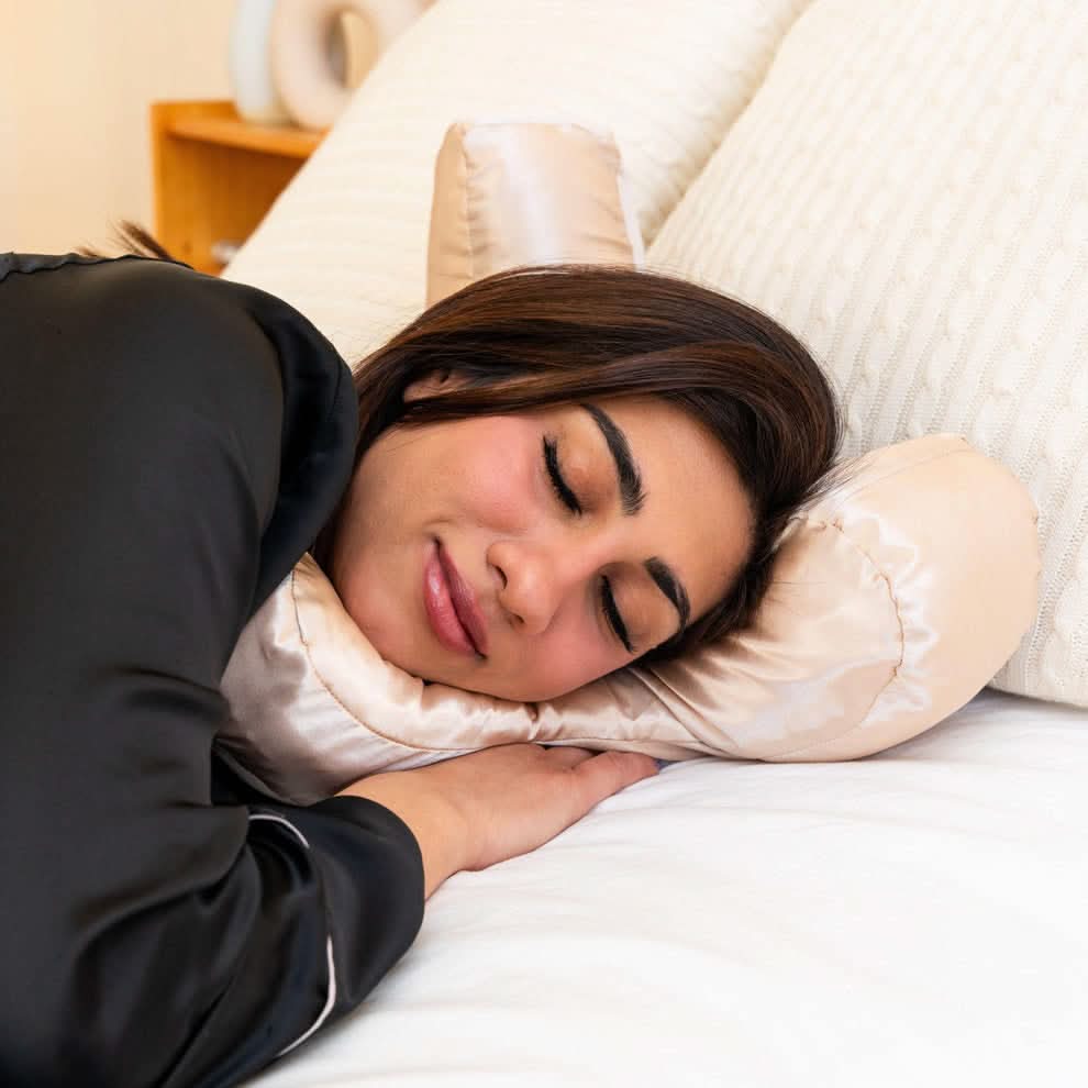 Neck Support Pillow, Ergonomic Pillow for Sleeping with Removable Cover, Supportive Bed Pillows with Fibre Filling_01