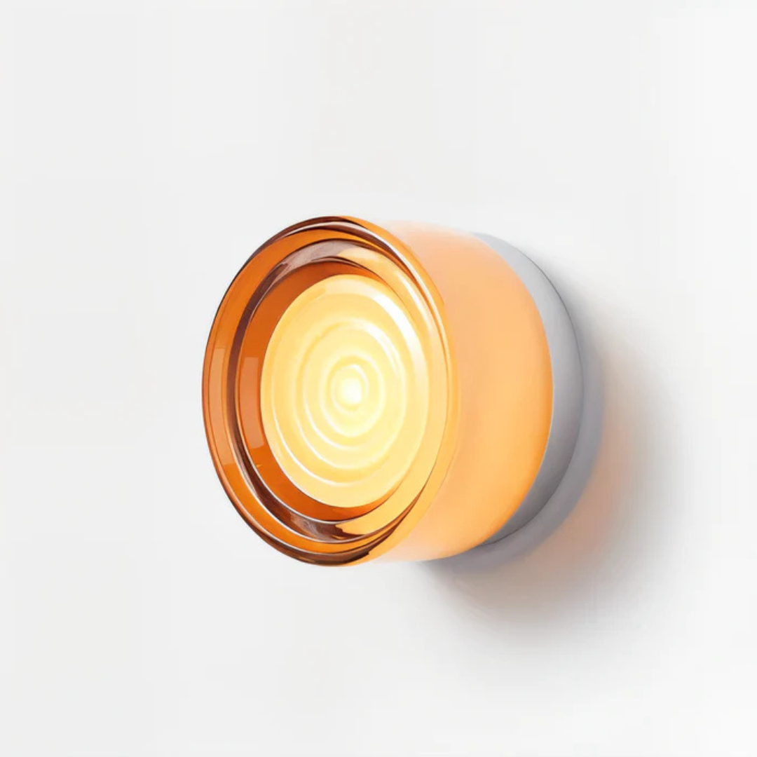 Luminara | Elegant Minimalist Round Glass Wall Sconce Light 10