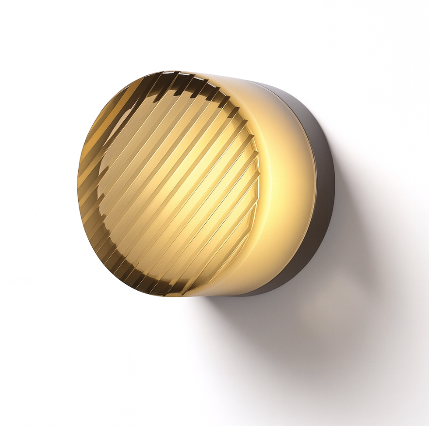 Luminara | Elegant Minimalist Round Glass Wall Sconce Light 3
