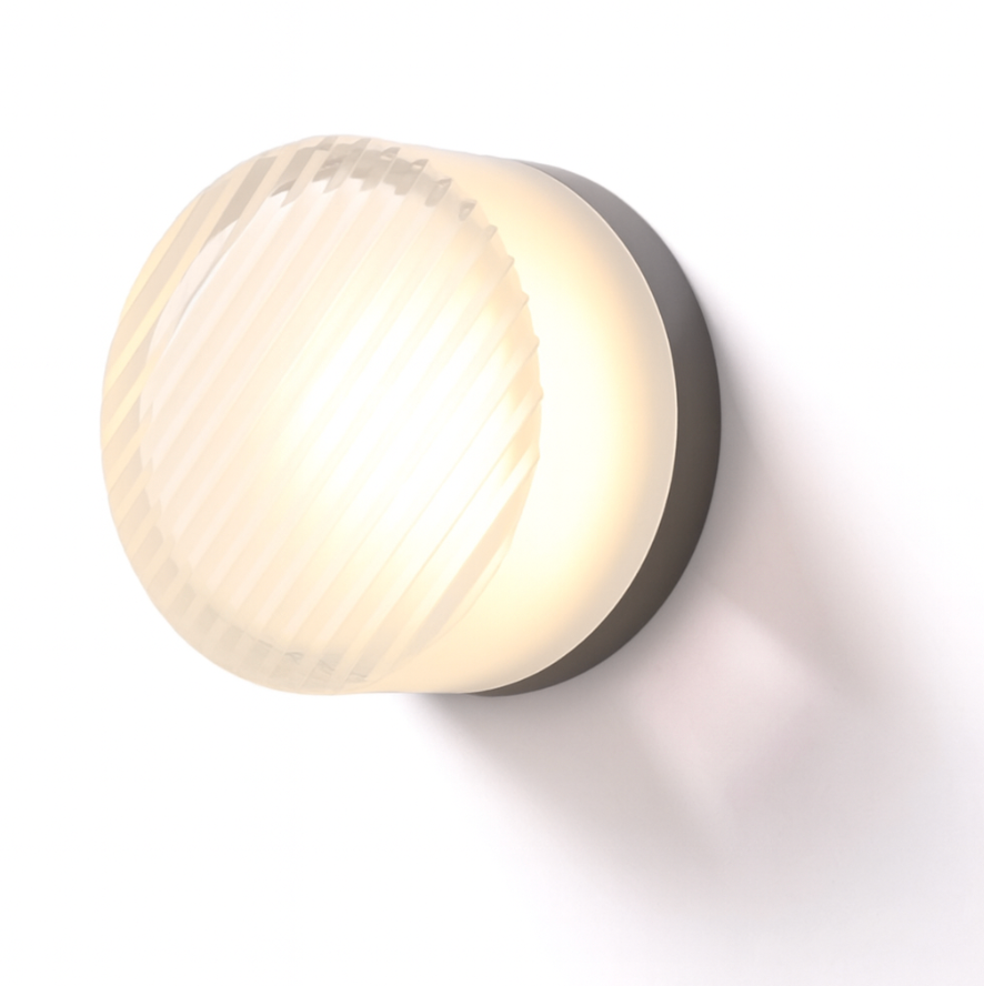 Luminara | Elegant Minimalist Round Glass Wall Sconce Light 4