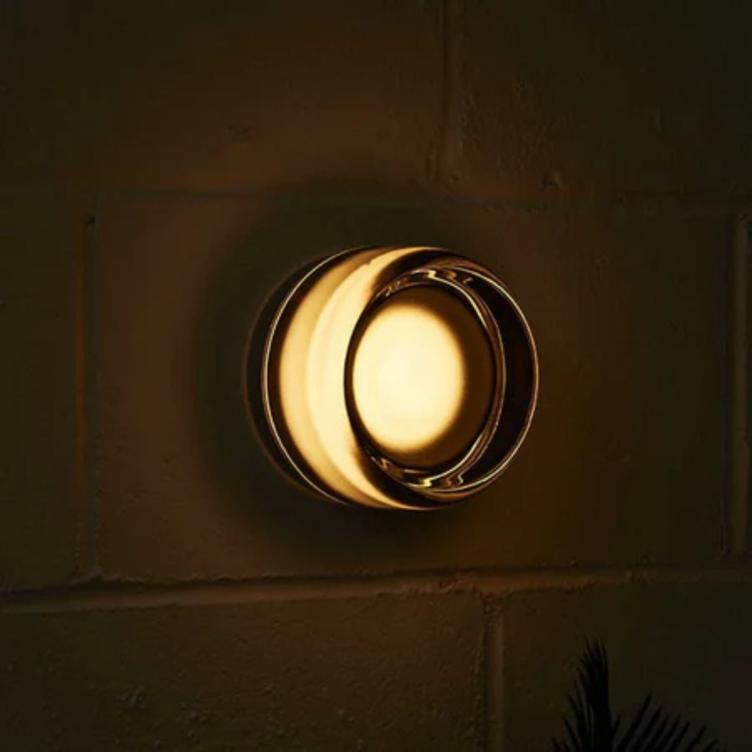 Luminara | Elegant Minimalist Round Glass Wall Sconce Light 8