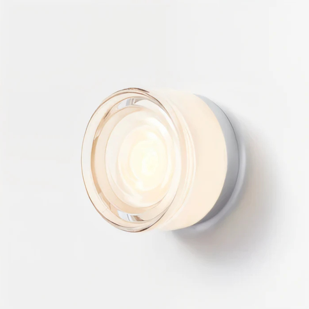 Luminara | Elegant Minimalist Round Glass Wall Sconce Light 9