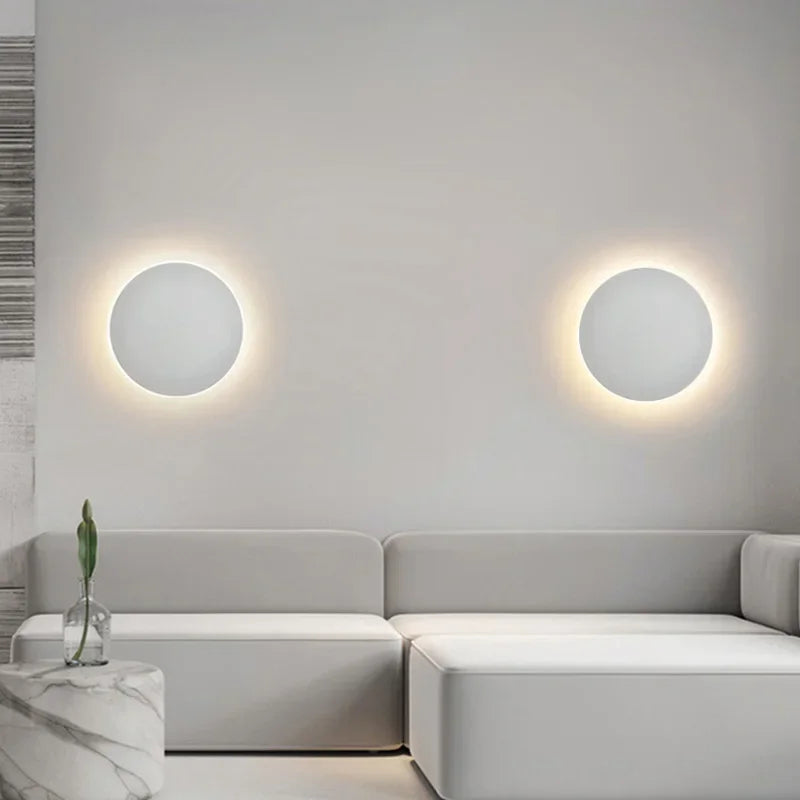 Luminara | Elegant Minimalist Round LED Wall Sconce Light 4
